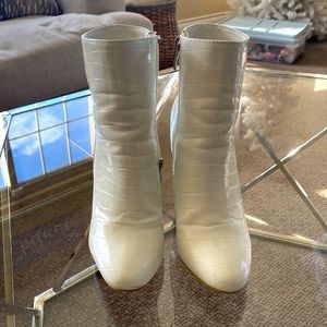 Size 6 White Booties